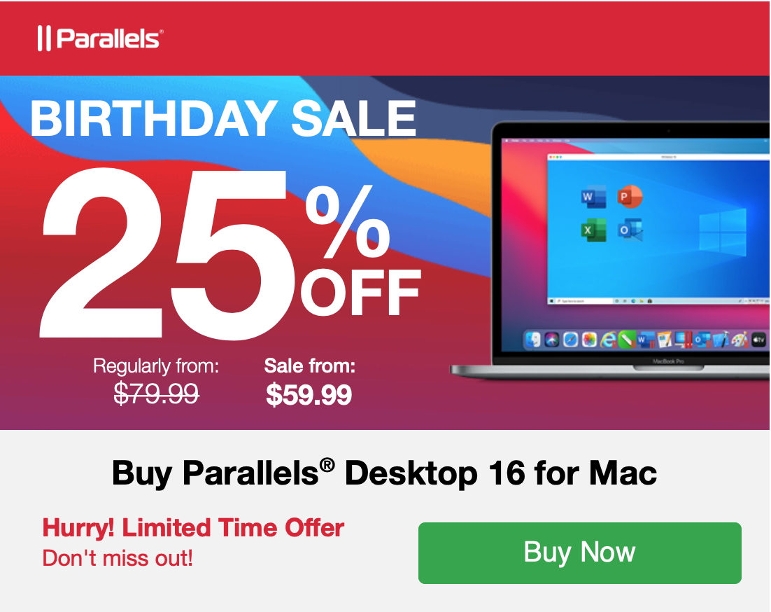 Save on Parallels